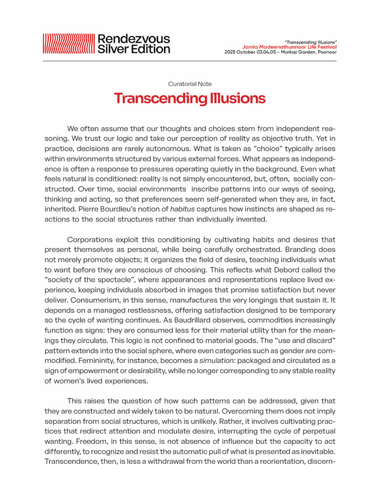 Theme Note - Rendezvous Silver Edition | PDF | Psychological Concepts