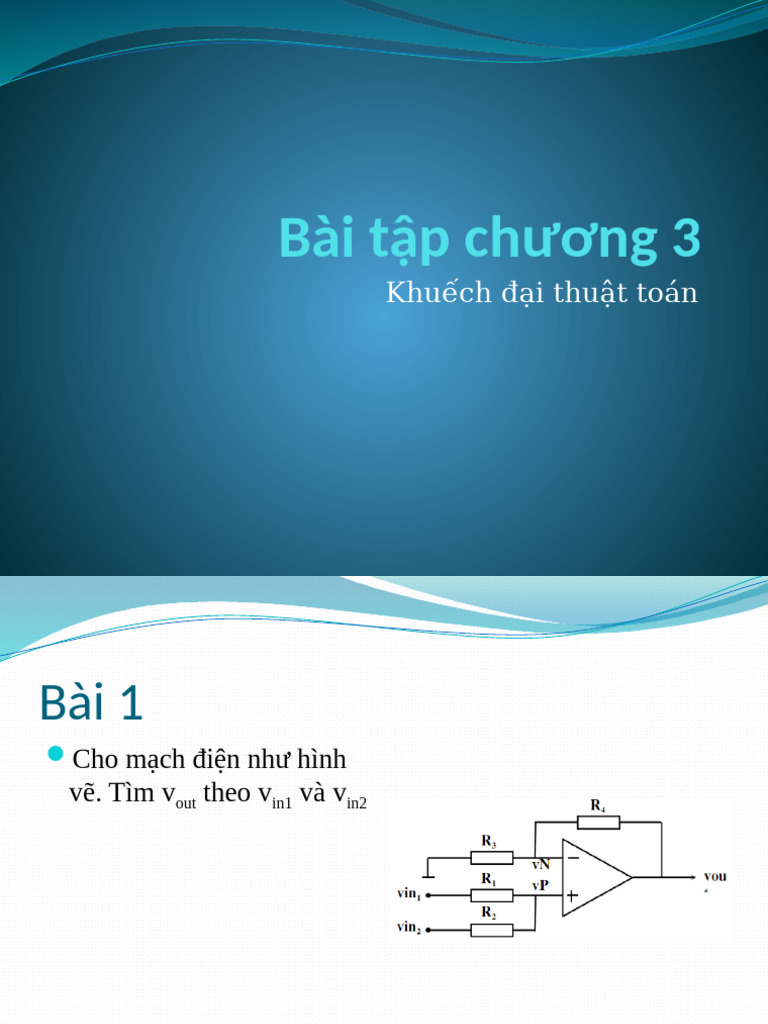 Chuong 3 - BT | PDF