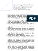 Belajar Di Kalangan Pelajar Adalah Sesuatu Yang Penting