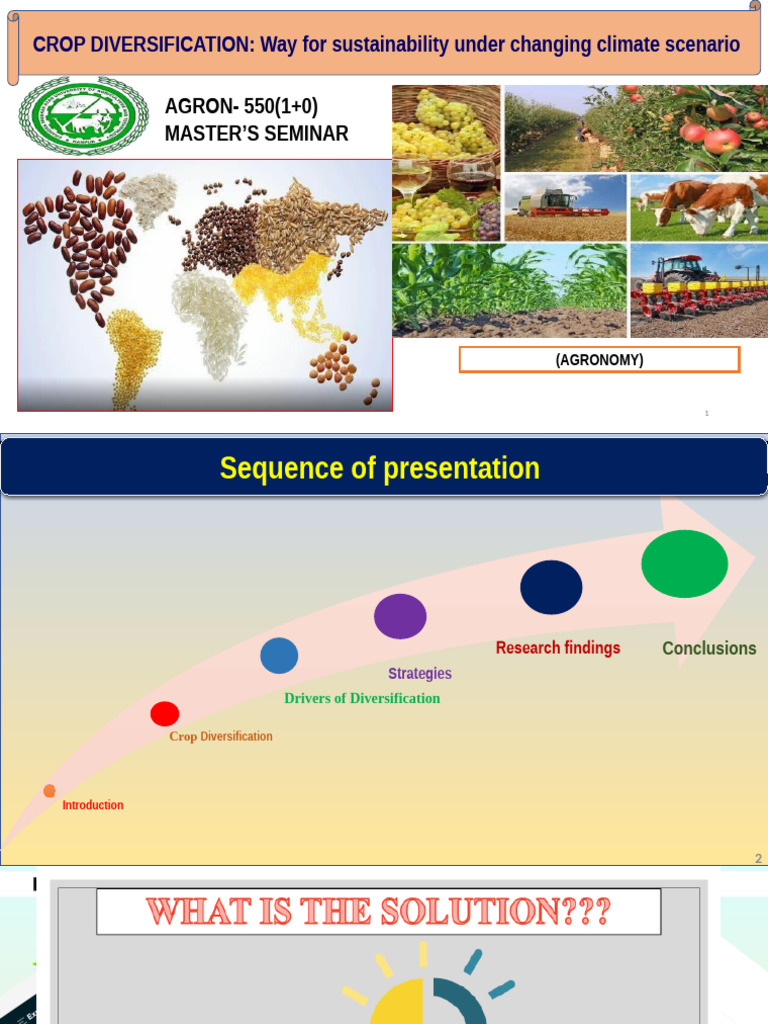Crop Diversification for Sustainable Agriculture | PDF | Agronomy ...