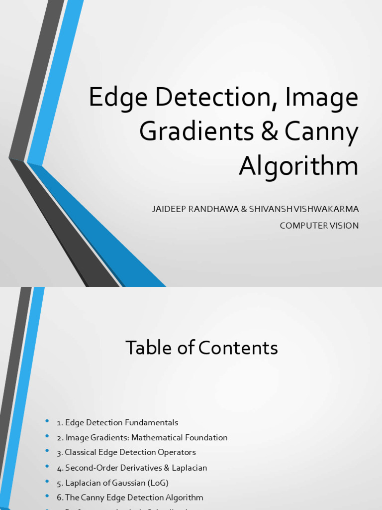 Ultimate Edge Detection Presentation | PDF | Applied Mathematics ...