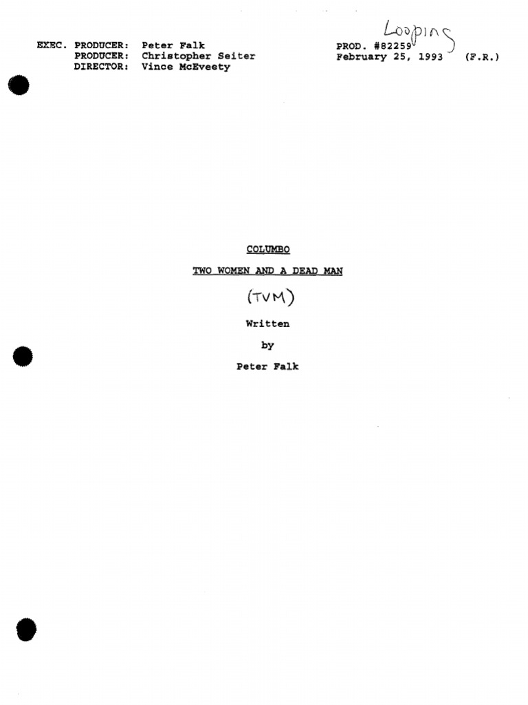 Columbo (1989) 10x07 - Its All in the Game | PDF