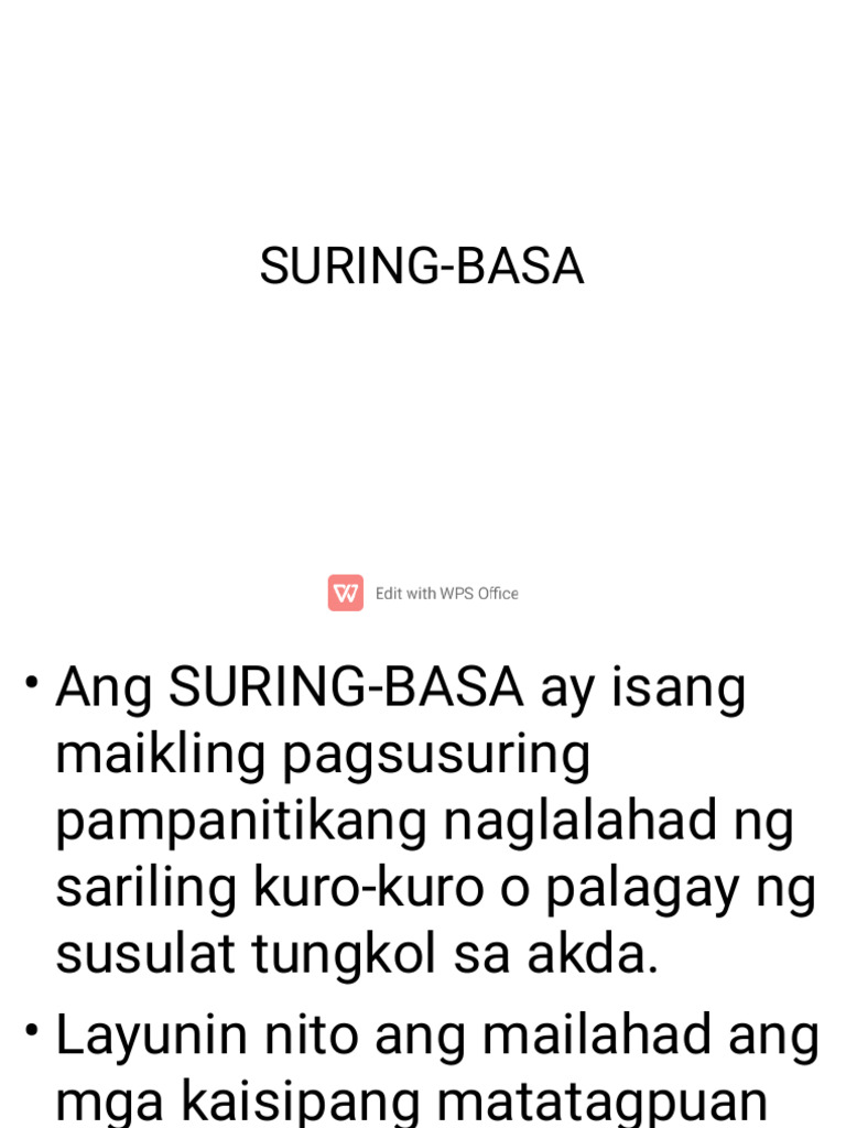 Suring Basa | PDF