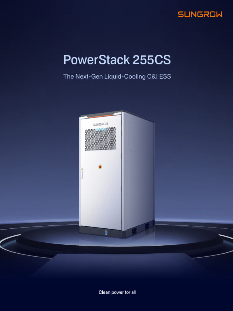 PowerStack 255CS - The Next-Gen Liquid-Cooling C&I ESS | PDF