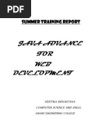 Download Report on Advance Java by Vertika Srivastava SN92084014 doc pdf