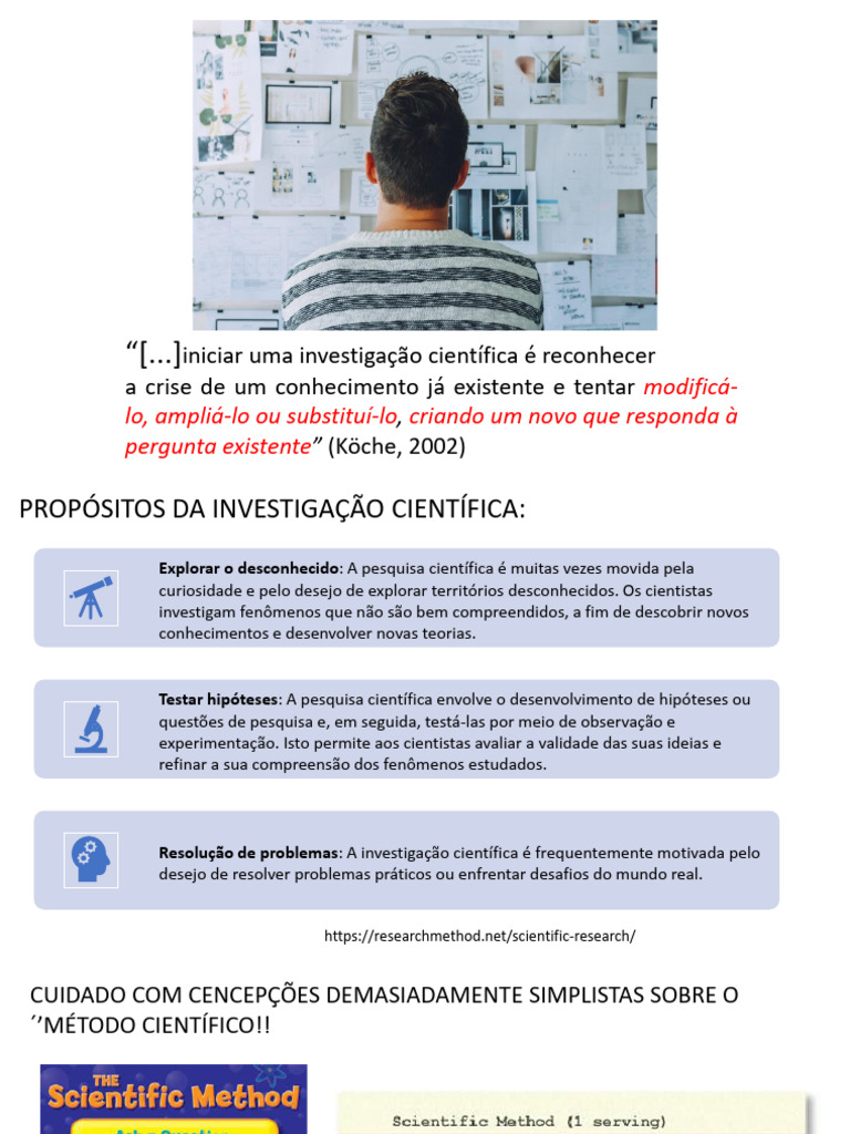 Métodos e Tipos de Pesquisa Científica | PDF | Science | Método científico