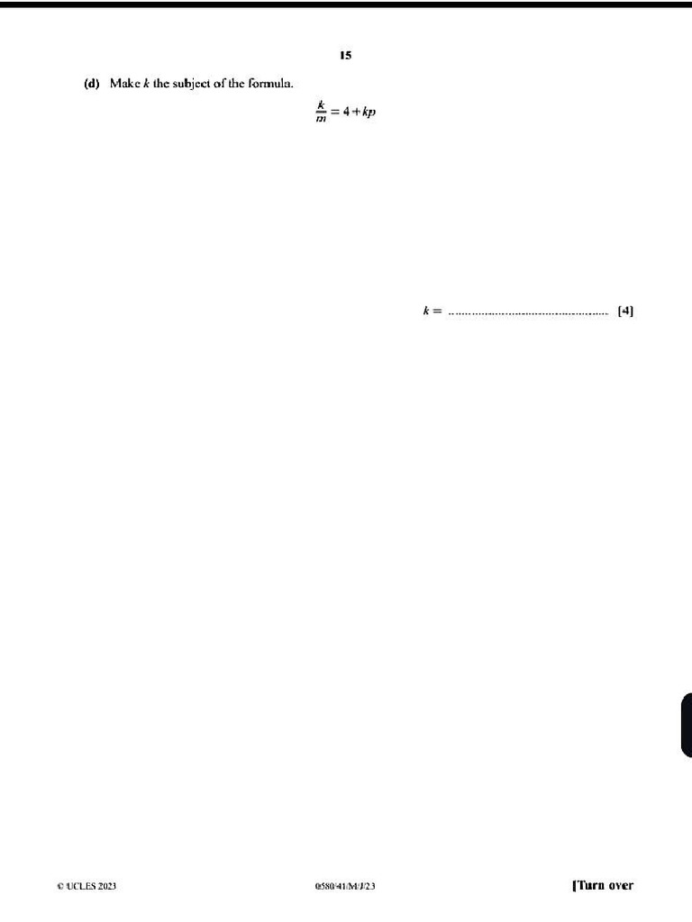 Mathematics IGCSE 2023 | PDF