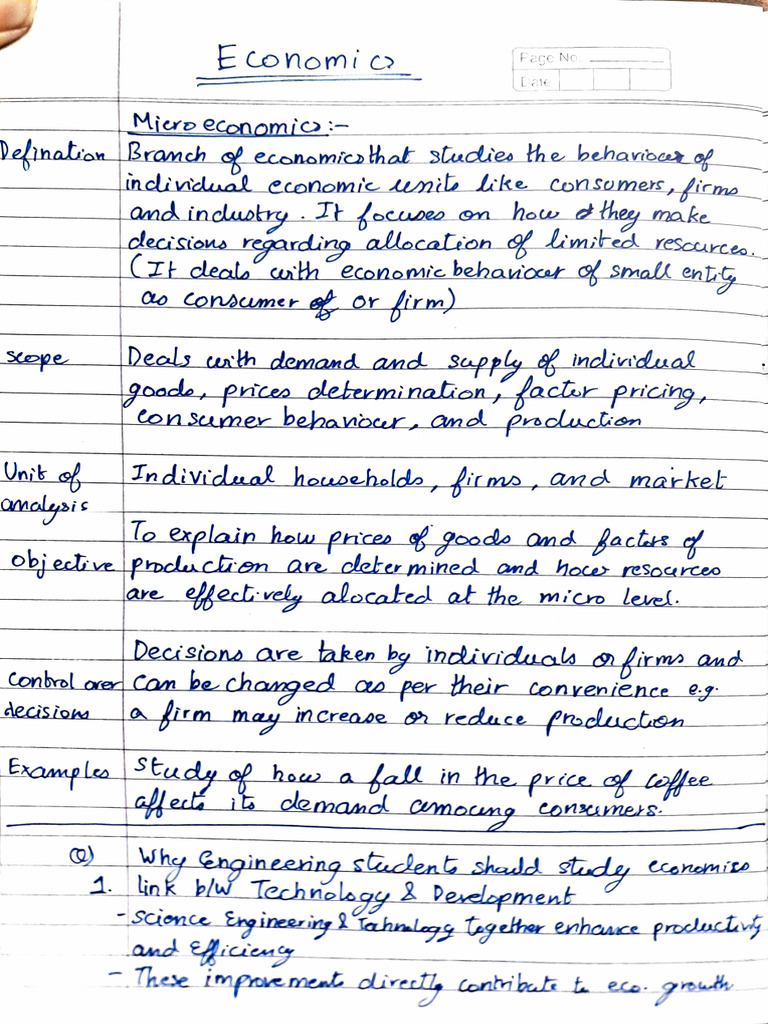 Eco Notes Mid Sem | PDF
