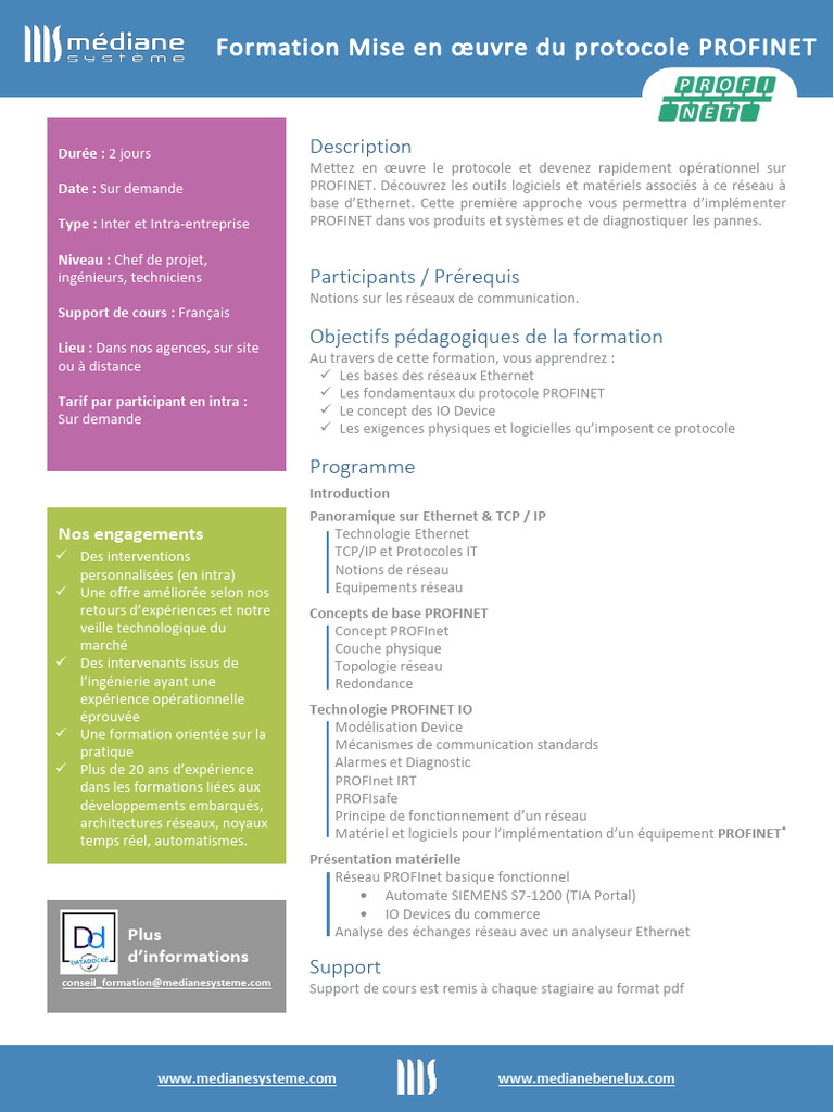 Formation PROFINET : Bases et Outils | PDF | Ethernet | Suite des ...