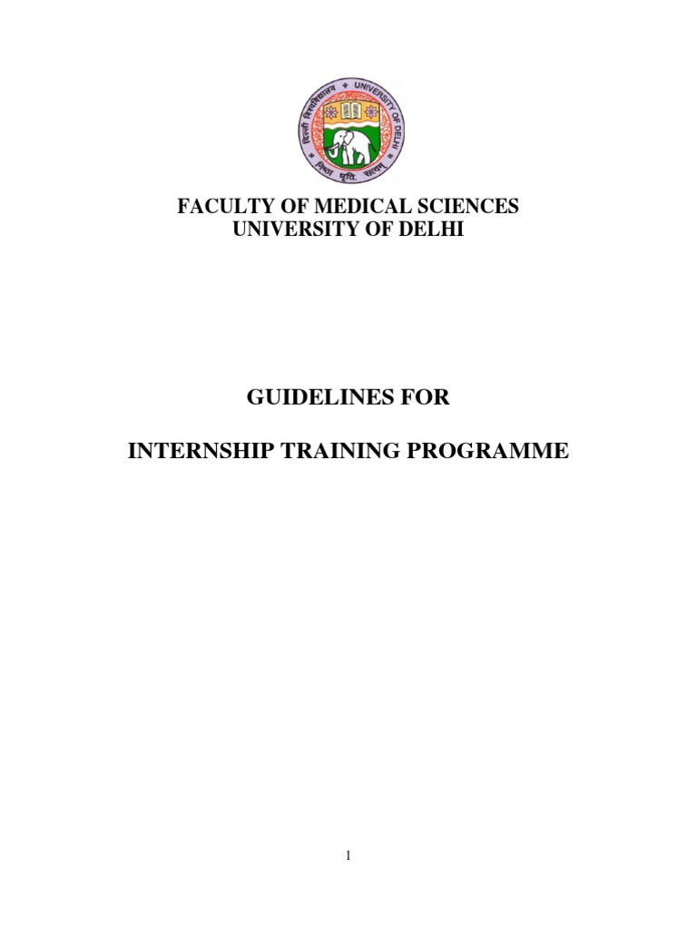 Internship Guidelines for MBBS Students | PDF | Health Care | Medicine