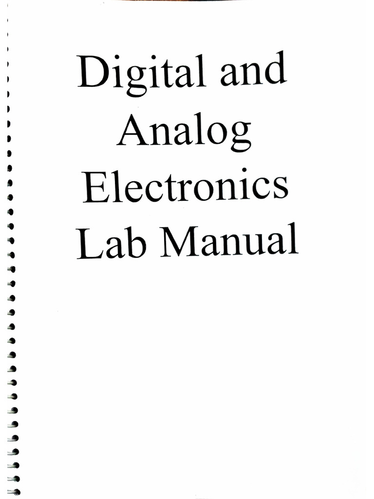 DAE Lab Manual Group A | PDF