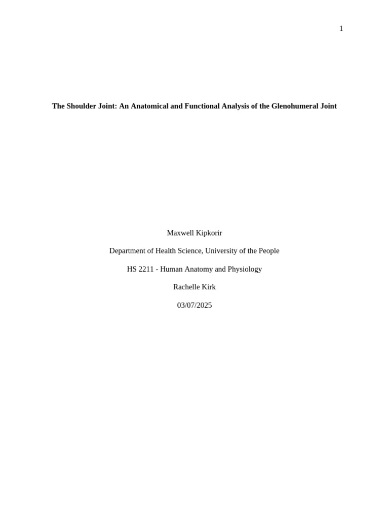 Max - HS 2211 - Human Anatomy and Physiology Written Assignment Unit 2 ...
