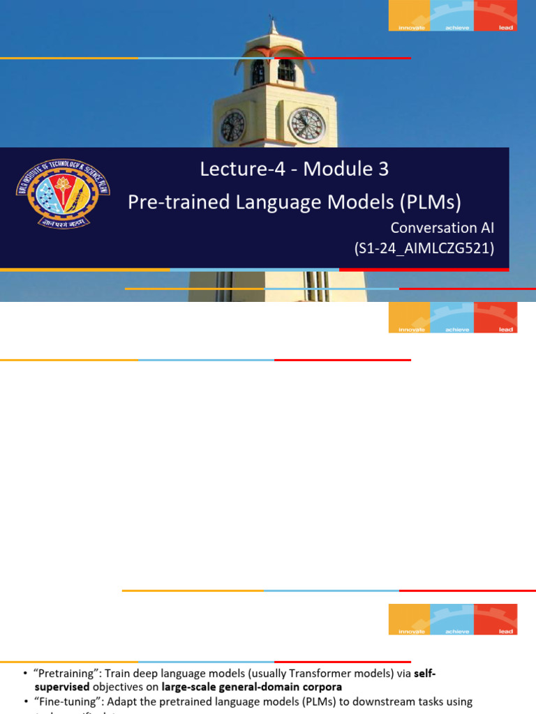Pre-trained Language Models Overview | PDF | Artificial Intelligence ...