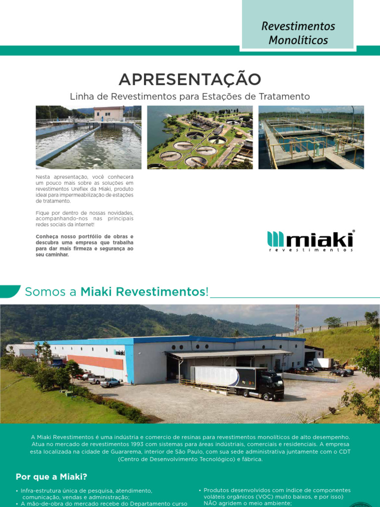 Linha Ureflex | PDF | Poliuretano | Águas residuais