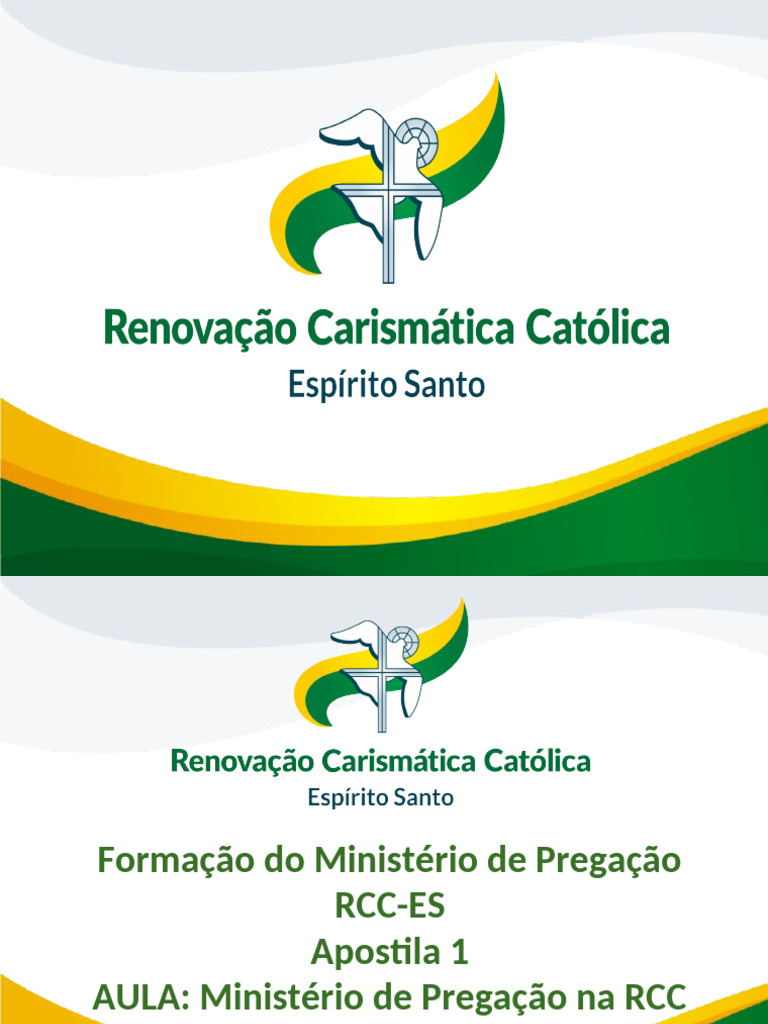 Formação do Ministério de Pregação RCC | PDF | Oração | Santo