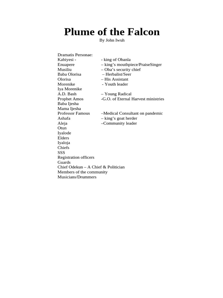 New Final Draft of D 2021 Convocation Play Working Script | PDF | Prophecy