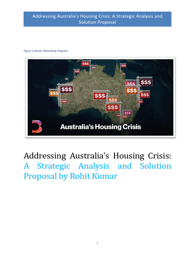 Solutions for Australia's Housing Crisis | PDF | Cost Of Living ...