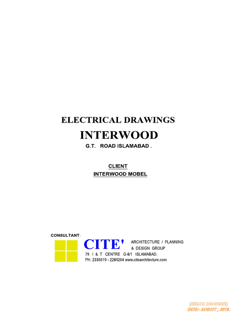 Interwood-Electrical Drawings PDF | PDF