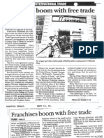 "Franchises Boom With Free Trade" Mayo de 1993-International Trade