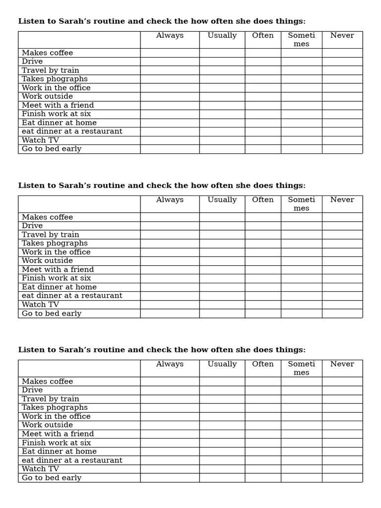 sarah-s-frequency-daily-routine-listening-exercise-pdf