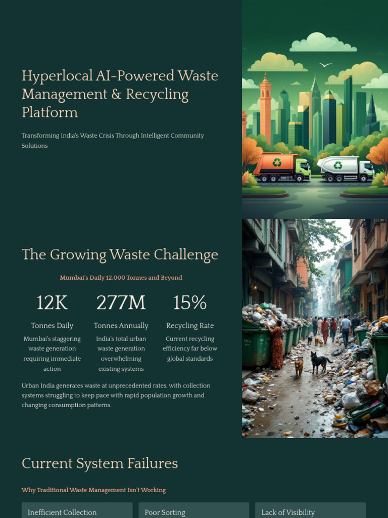 Hyperlocal AI Powered Waste Management and Recycling Platform | PDF ...