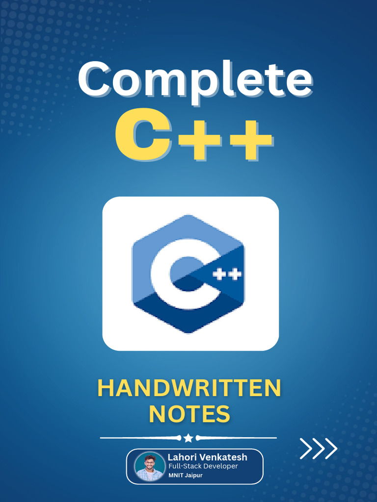 C++ Notes | PDF