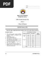Science Form3 Half Year 2023-2024 | PDF