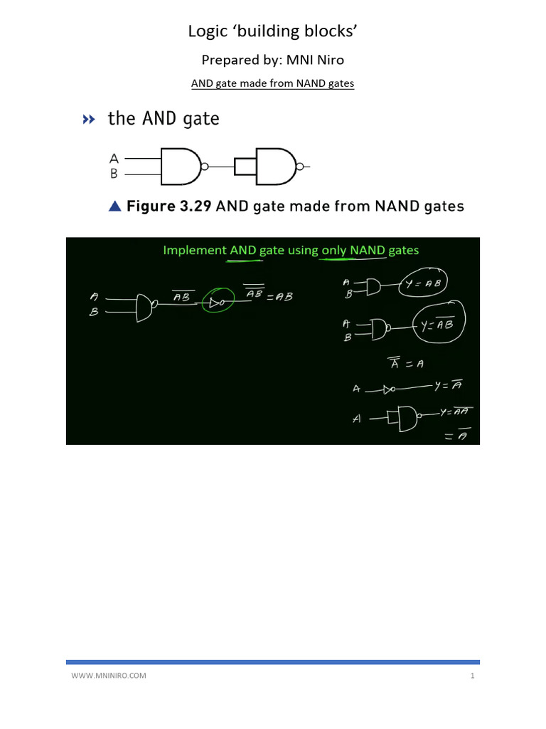 Logic Gates Using NAND Configurations | PDF