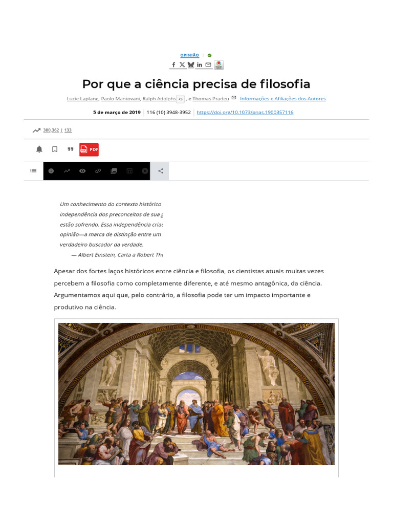 A Importância da Filosofia na Ciência | PDF | Science | Câncer