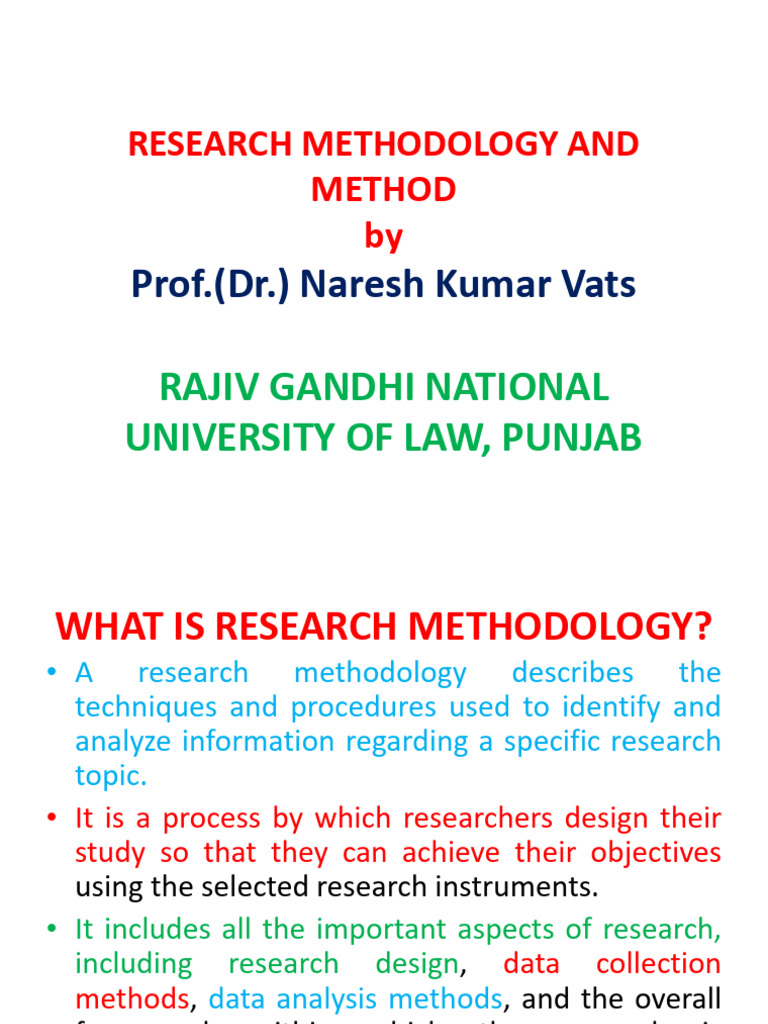 Research Methodology: Tools and Techniques | PDF | Methodology ...