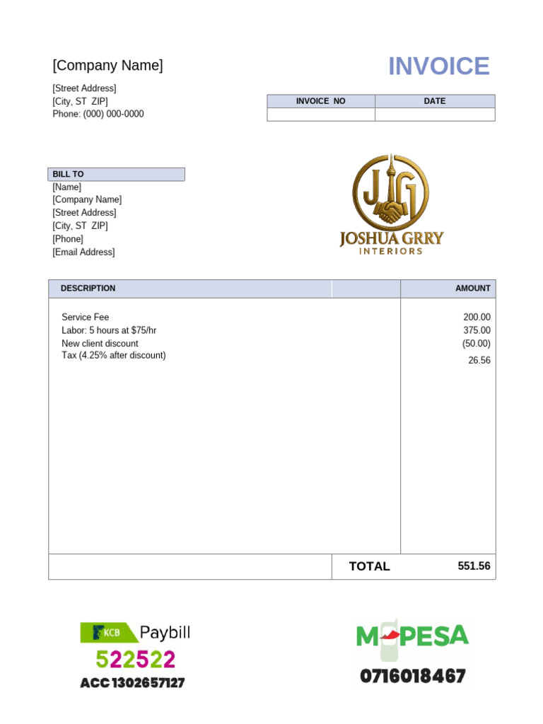 Invoice Summary for Services Rendered | PDF