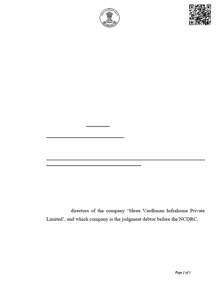 Delhi High Court Ruling on Recovery Order | PDF | Server (Computing ...
