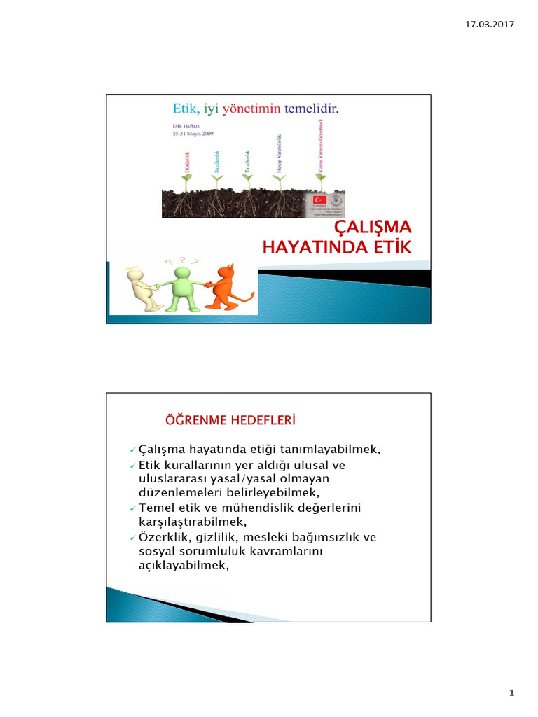 2H1 - Calısma Hayatinda Etik | PDF