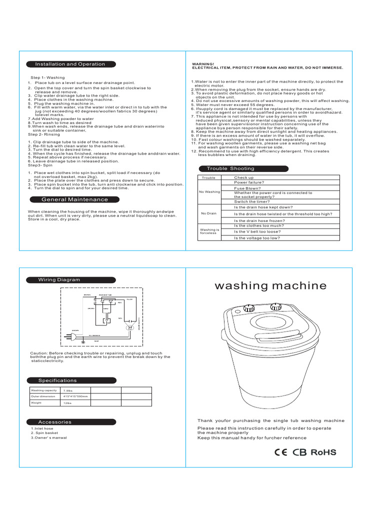 ML Portable | PDF | Washing Machine | Electrical Engineering