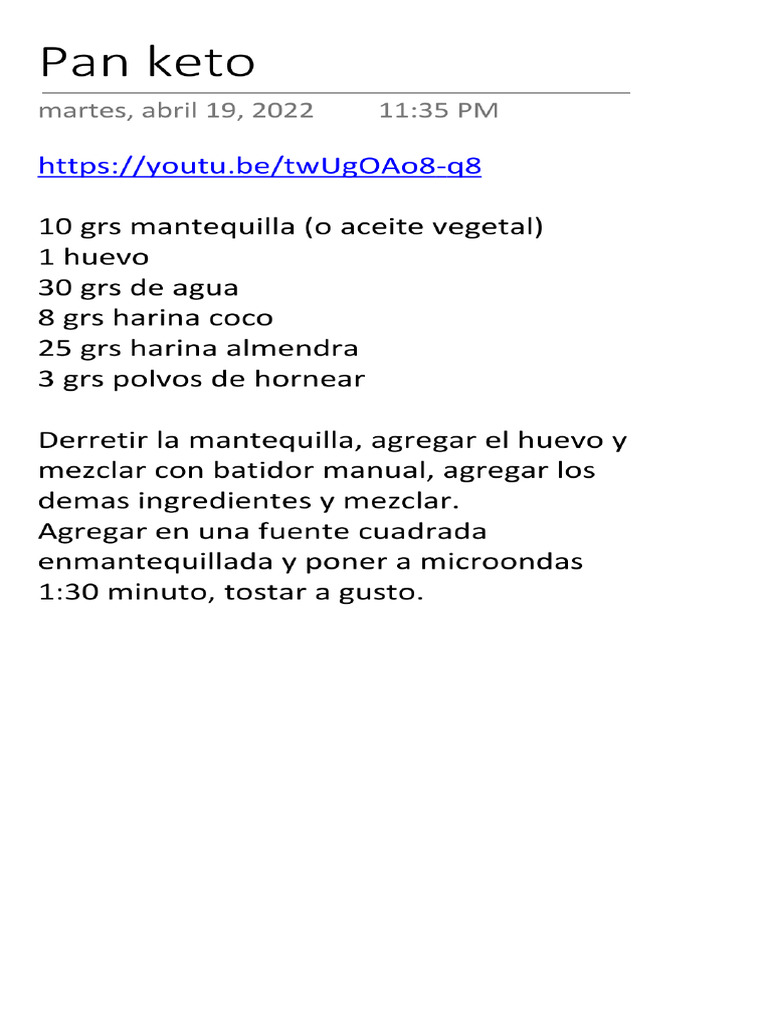 Pan Keto | PDF