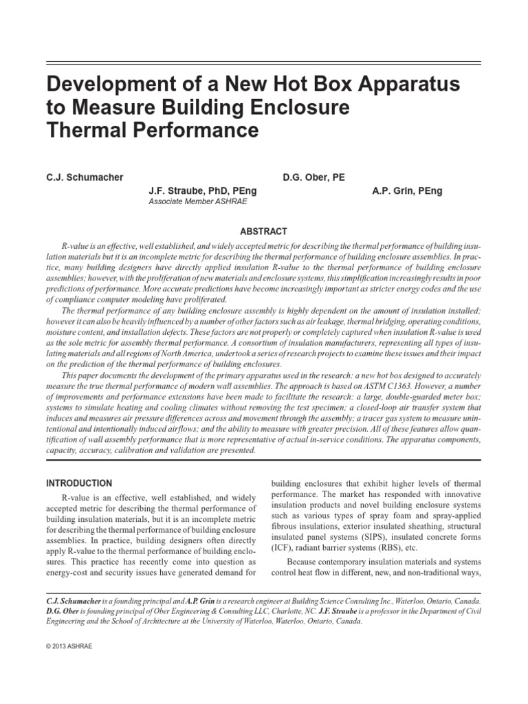 New Hot Box for Building Thermal Testing | PDF | Building Insulation ...
