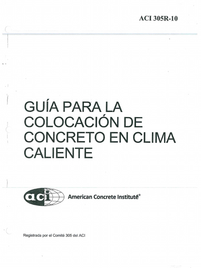 Aci 305R-10 | PDF