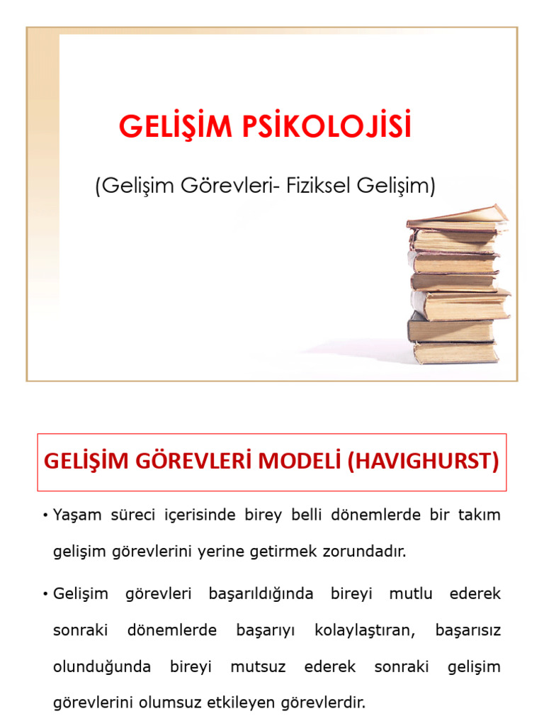 Gelişim Görevleri Ve Fiziksel Gelişim | PDF
