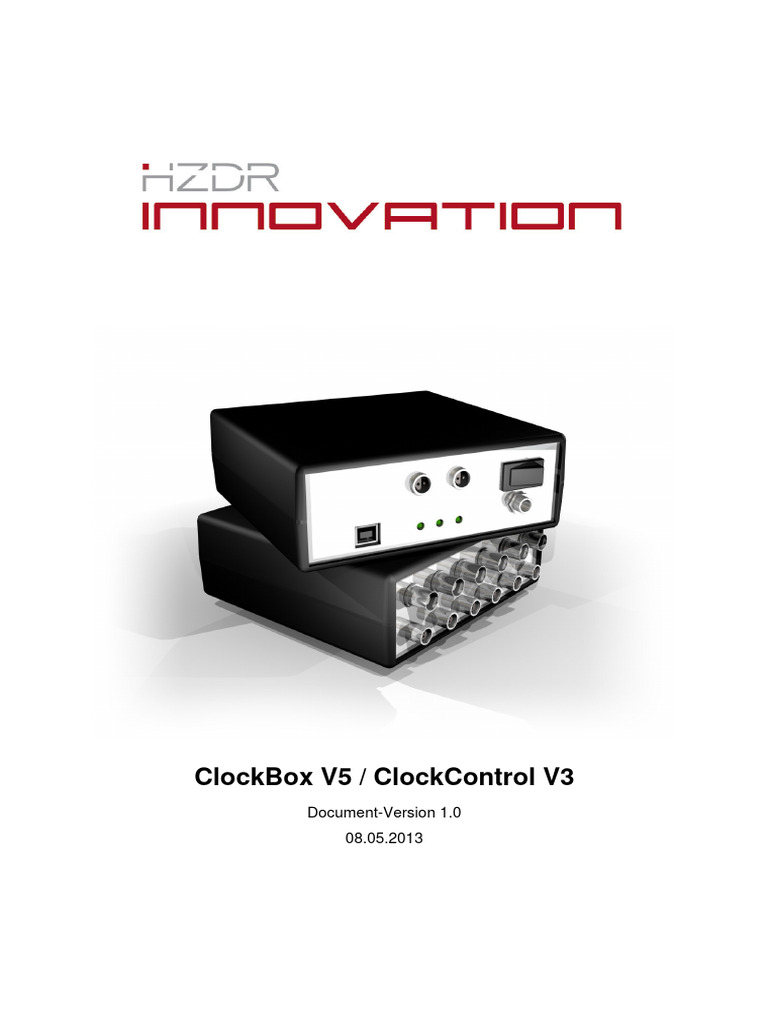 ClockBox V5 & ClockControl V3 Guide | PDF | Usb | Power Supply