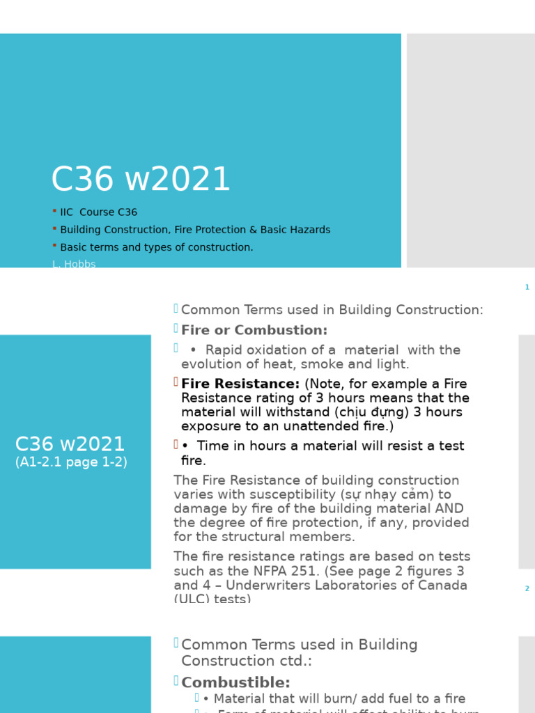 C36 Chap A1 2.1 w21 BLDG Const | PDF | Concrete | Secondary Sector Of ...