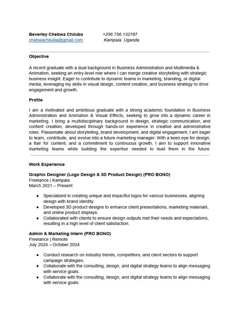 Marketing Graduate with Design Skills | PDF | Brand | Marketing