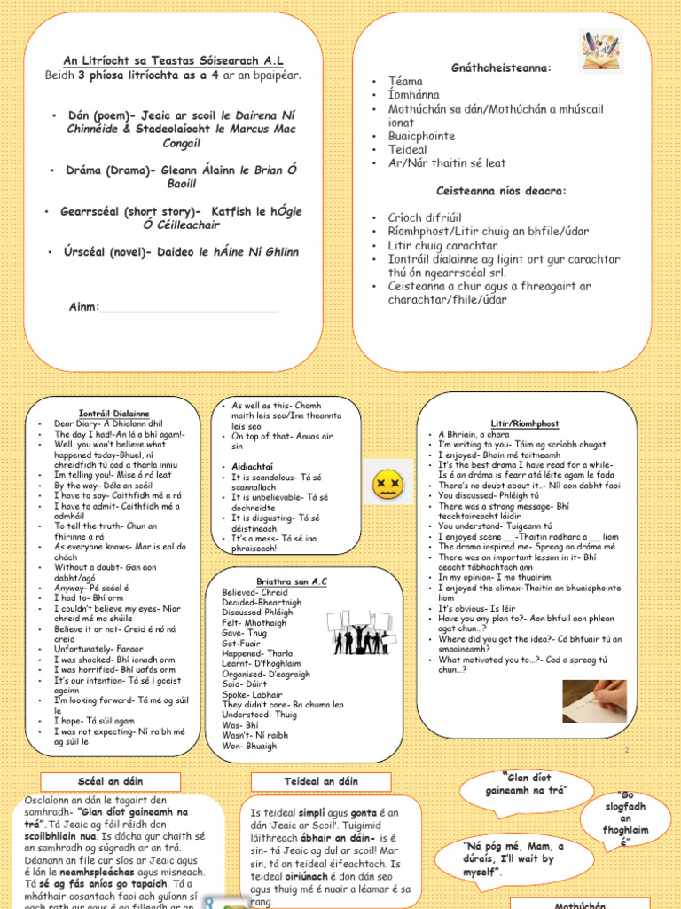 Lamhleabhar Litriochta 2 1 | PDF, image size:768x1024