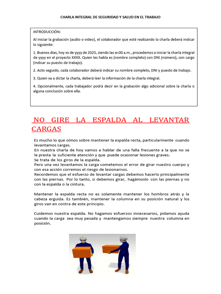 Charla Integral | PDF, image size:768x1024