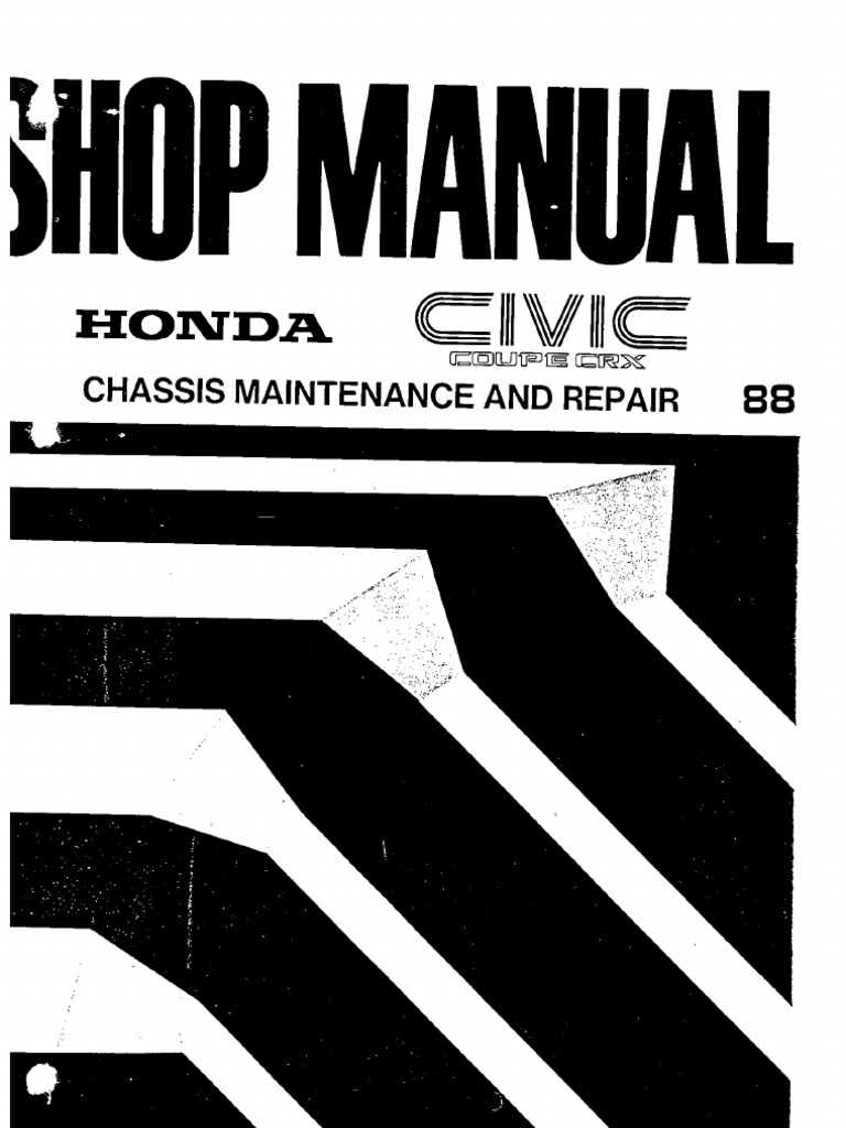 Helms Manual 88-89 CRX | PDF