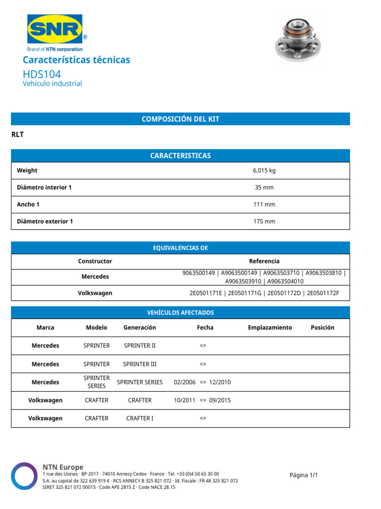 Kit RLT para vehículos Mercedes y Volkswagen | PDF