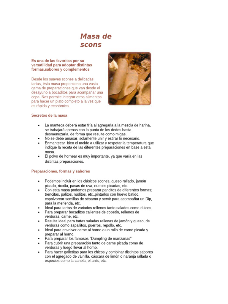 Versatilidad de la Masa de Scons | PDF