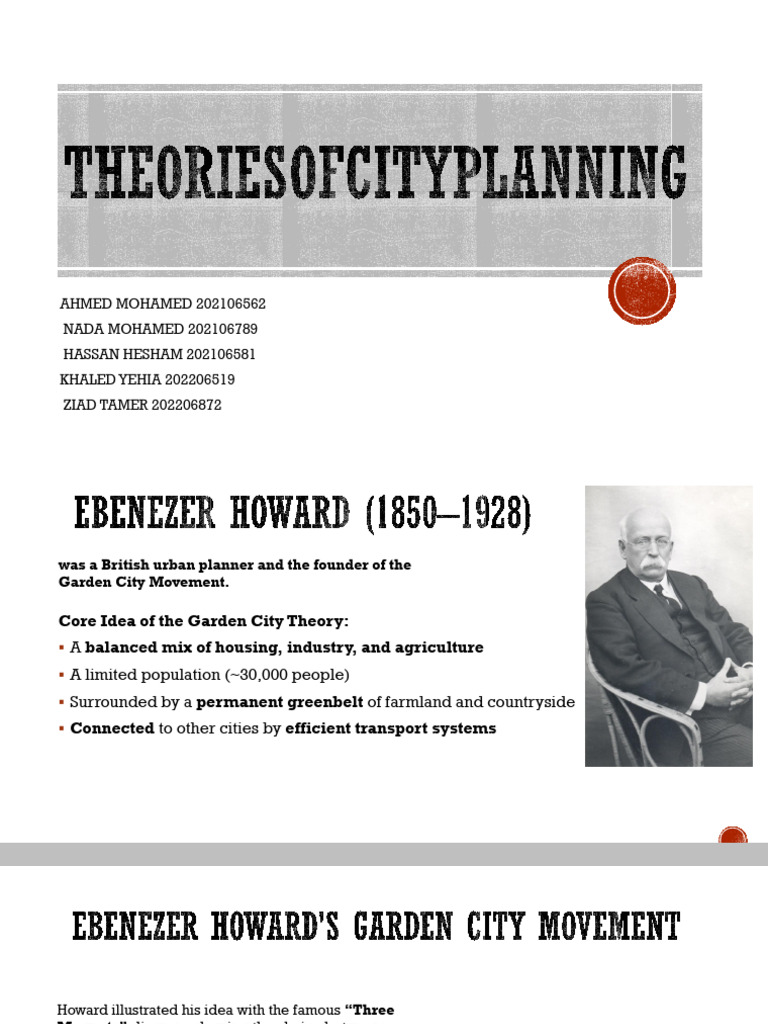 Garden City and Urban Planning Theories | PDF | City | Urban Sprawl