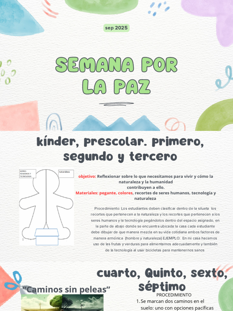 Actividades Educativas para la Paz | PDF