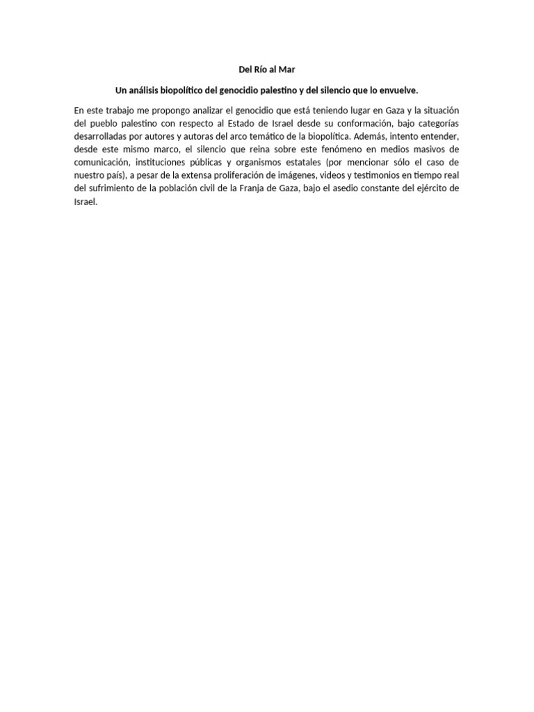 Del Rio Al Mar | PDF