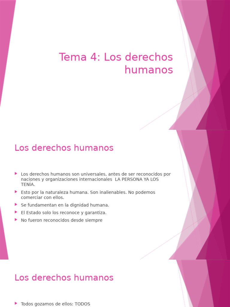Clase 6 Los Derechos Humanos Tema 4 | PDF